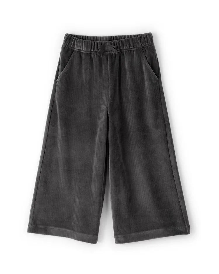 Calça infantil relaxed em plush - cinza | Carter's