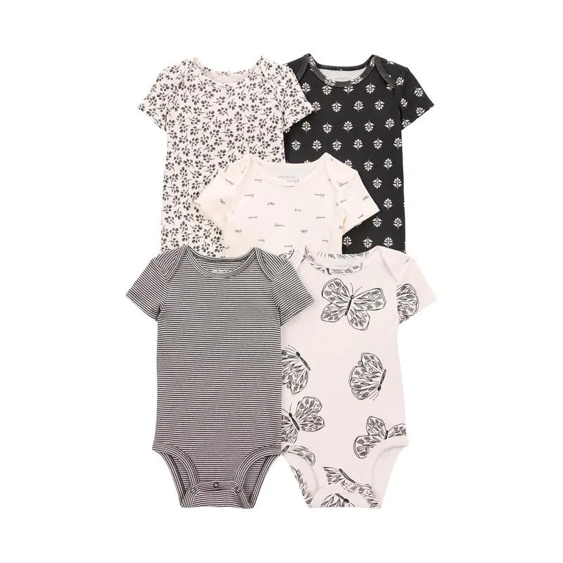 Kit body bebê 5 peças borboletas | Carter's